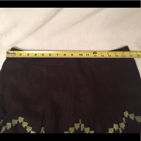Ann Taylor LOFT Embroidered Linen Skirt - Picture 6 of 7